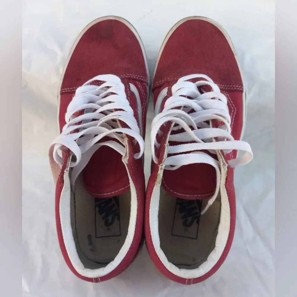 Vans Old Skool Red Men's Size 8 Unisex Sneaker Shoe